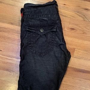 MENS BLACK TRUE RELIGION JEANS SIZE 32